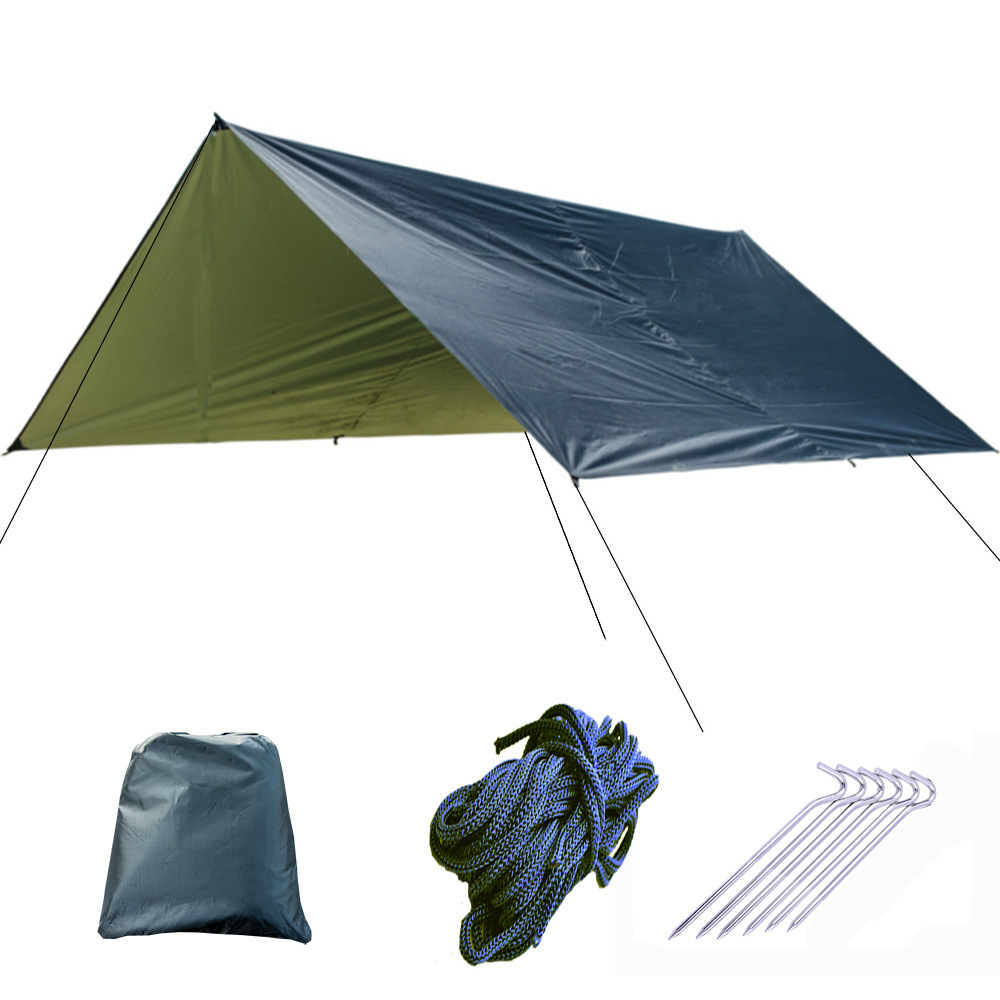 Hammock Rain Fly Tarp Waterproof 3X3M - Toldo impermeable para exteriores, lona ultraligera