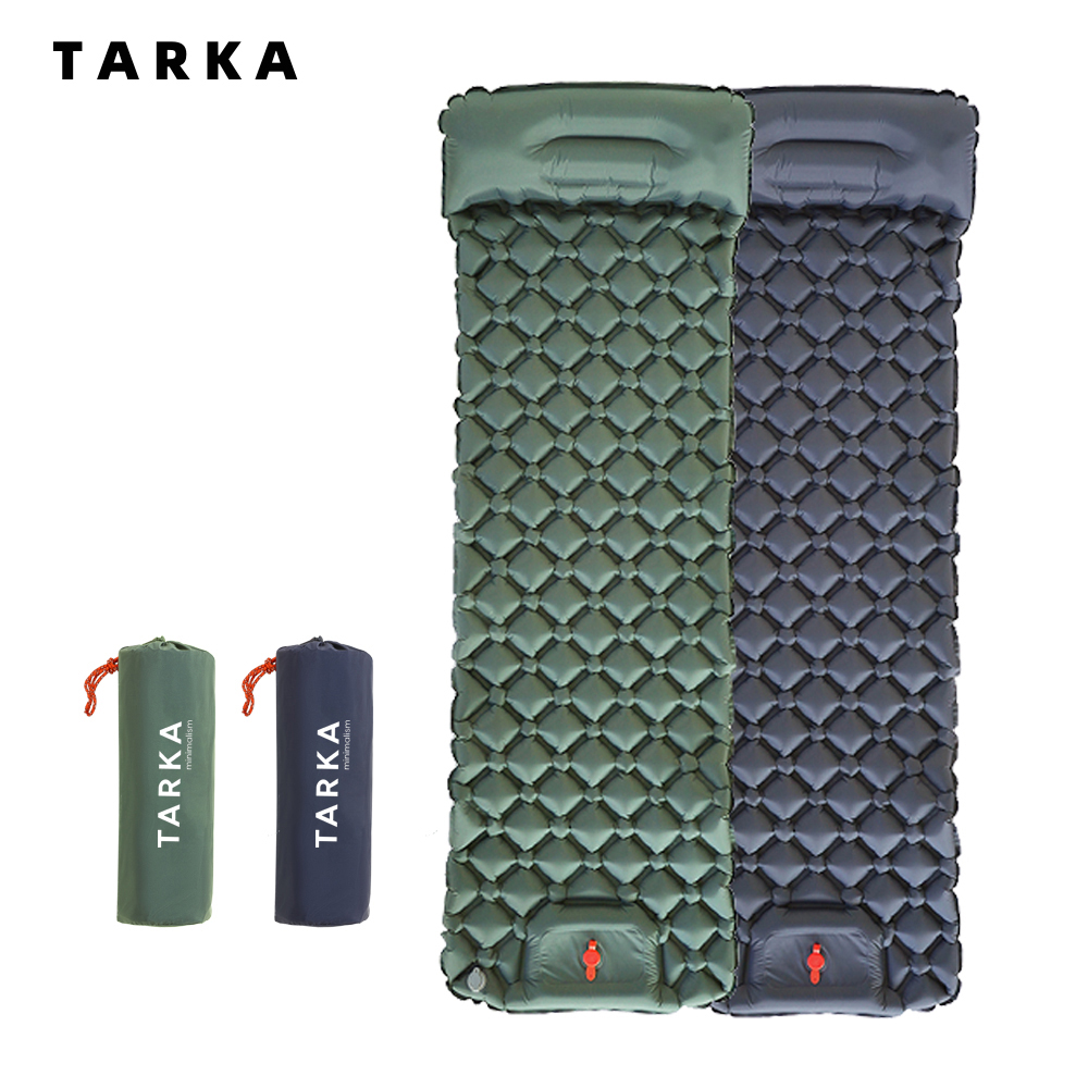 Inflatable Camping Sleeping Pad Pillow - Colchonetas inflables para acampar, colchón de