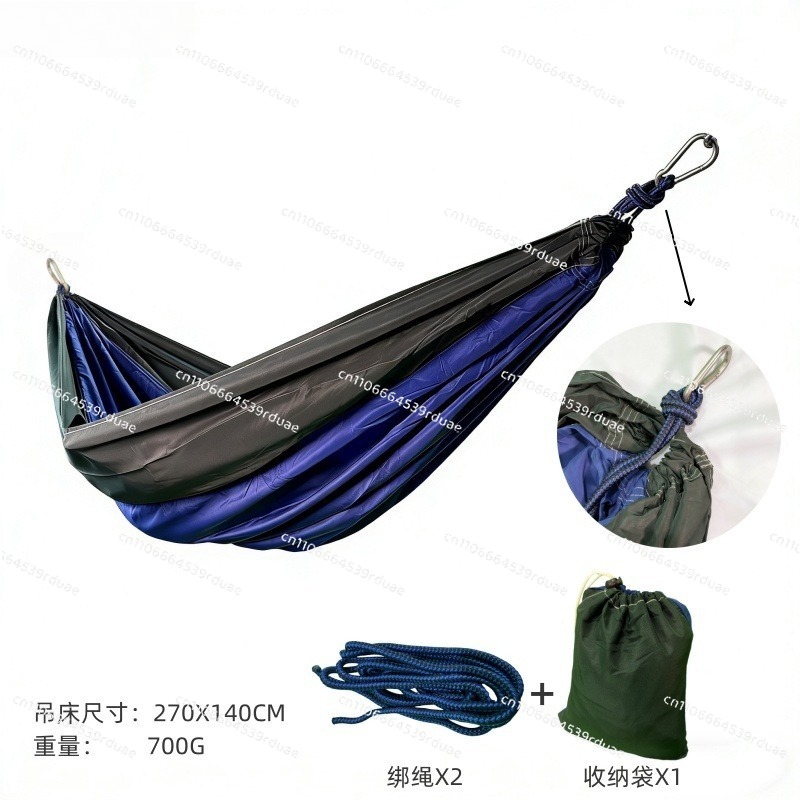 Double Hammock Portable Parachute Nylon - Hamaca de tela de paracaídas de