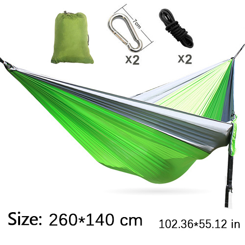 Double Hammock Portable Parachute Nylon - Hamaca de paracaídas portátil de nailon,