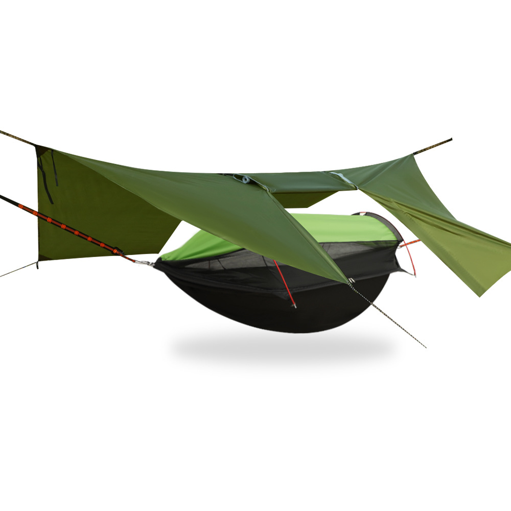 Double Hammock Portable Parachute Nylon - Hamaca Doble para Acampar al Aire
