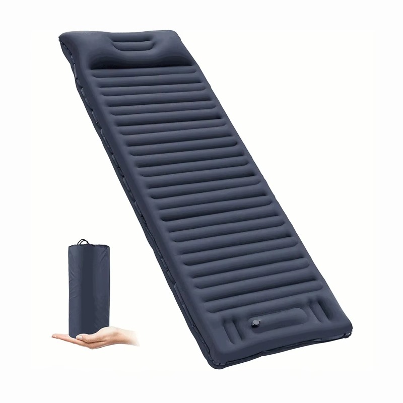 Inflatable Camping Sleeping Pad Pillow - Colchoneta inflable Airo con almohada, sistema