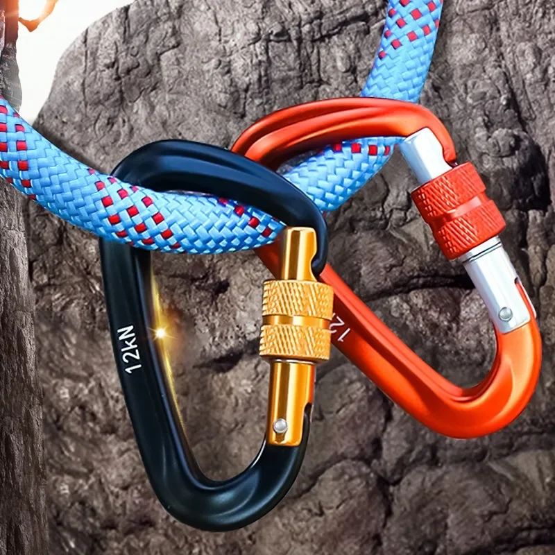 Carabiners Aluminum 12Kn Heavy Duty - Mosquetón de aluminio de alta resistencia