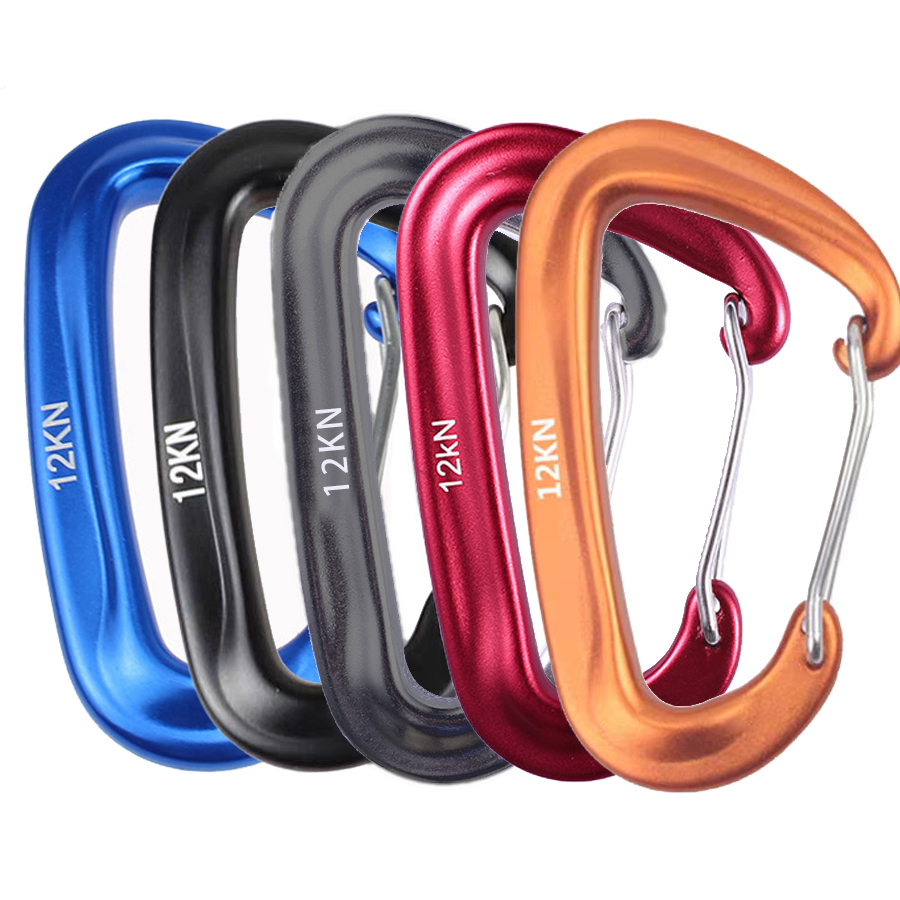 Carabiners Aluminum 12Kn Heavy Duty - Mosquetón, clips de mosquetón ligeros y