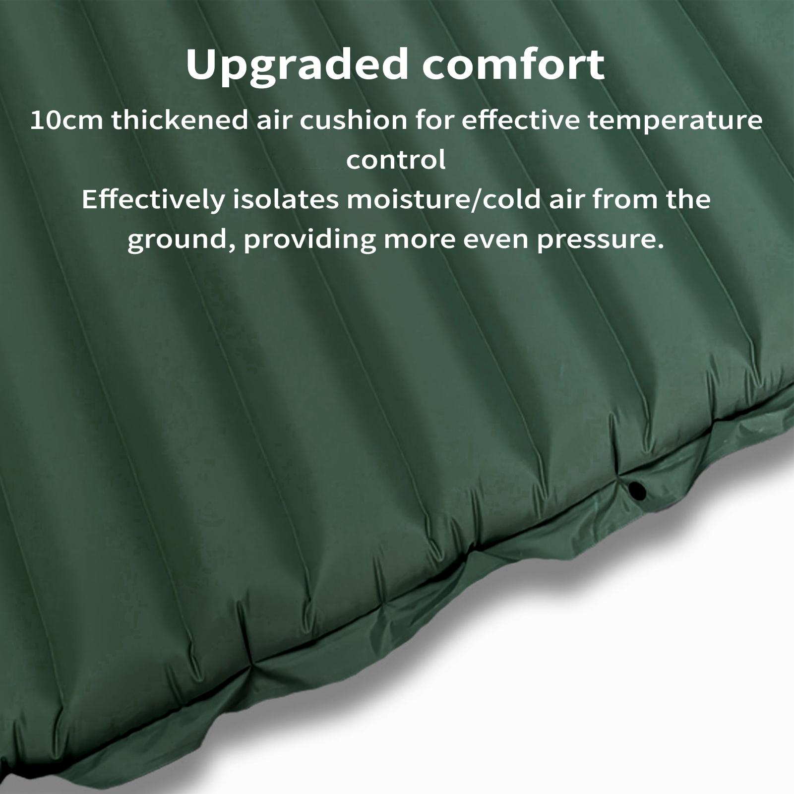 Inflatable Camping Sleeping Pad Pillow - Colchoneta inflable ligera para acampar con