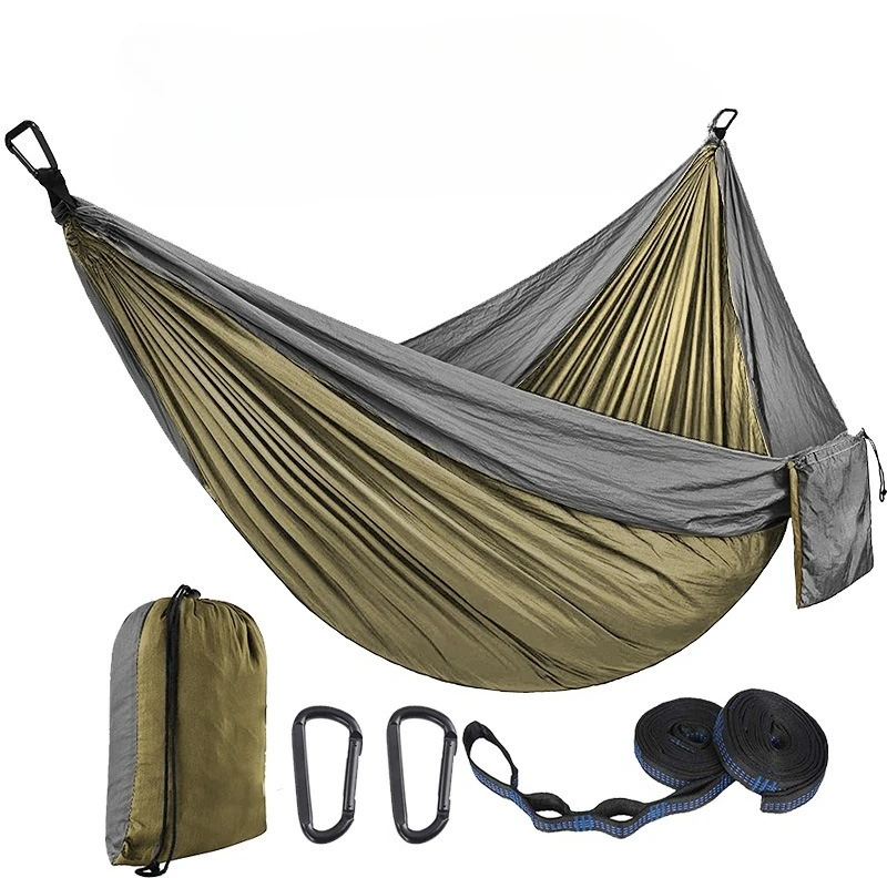 Double Hammock Portable Parachute Nylon - Hamaca Colgante Individual/Doble de Nailon Tipo