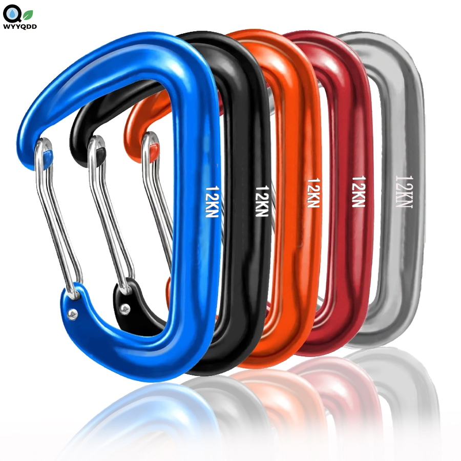 Carabiners Aluminum 12Kn Heavy Duty - Mosquetón en forma de D de
