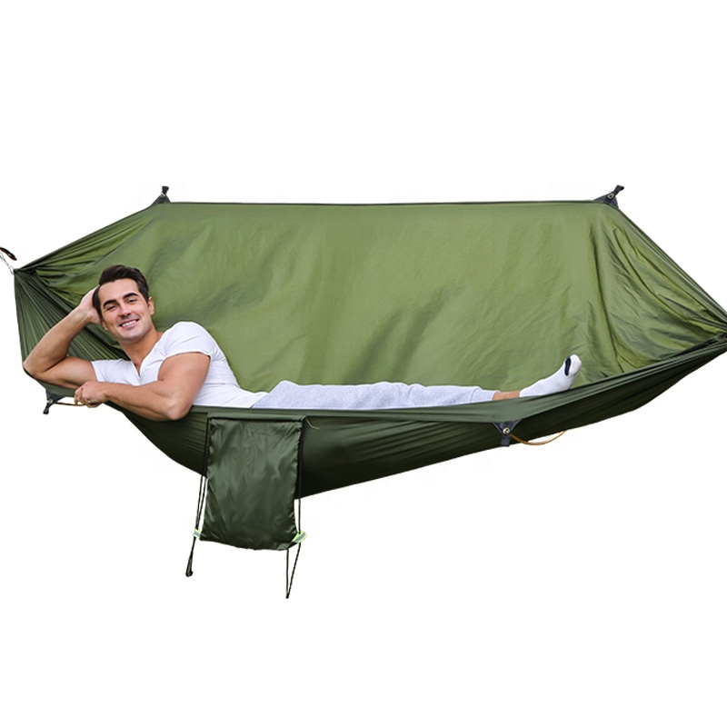 Double Hammock Portable Parachute Nylon - Hamacas de camping portátiles dobles y