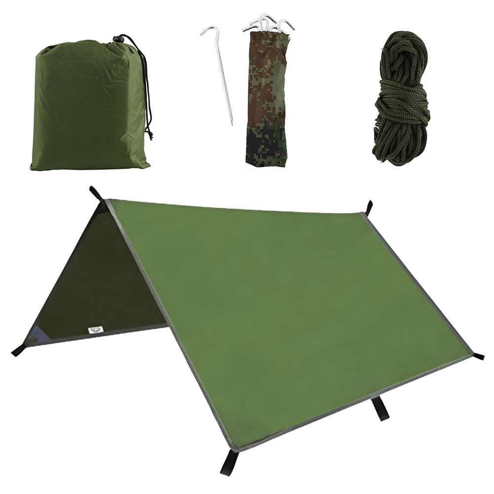 Hammock Rain Fly Tarp Waterproof 3X3M - Toldo Impermeable de 3x3m, Lona de
