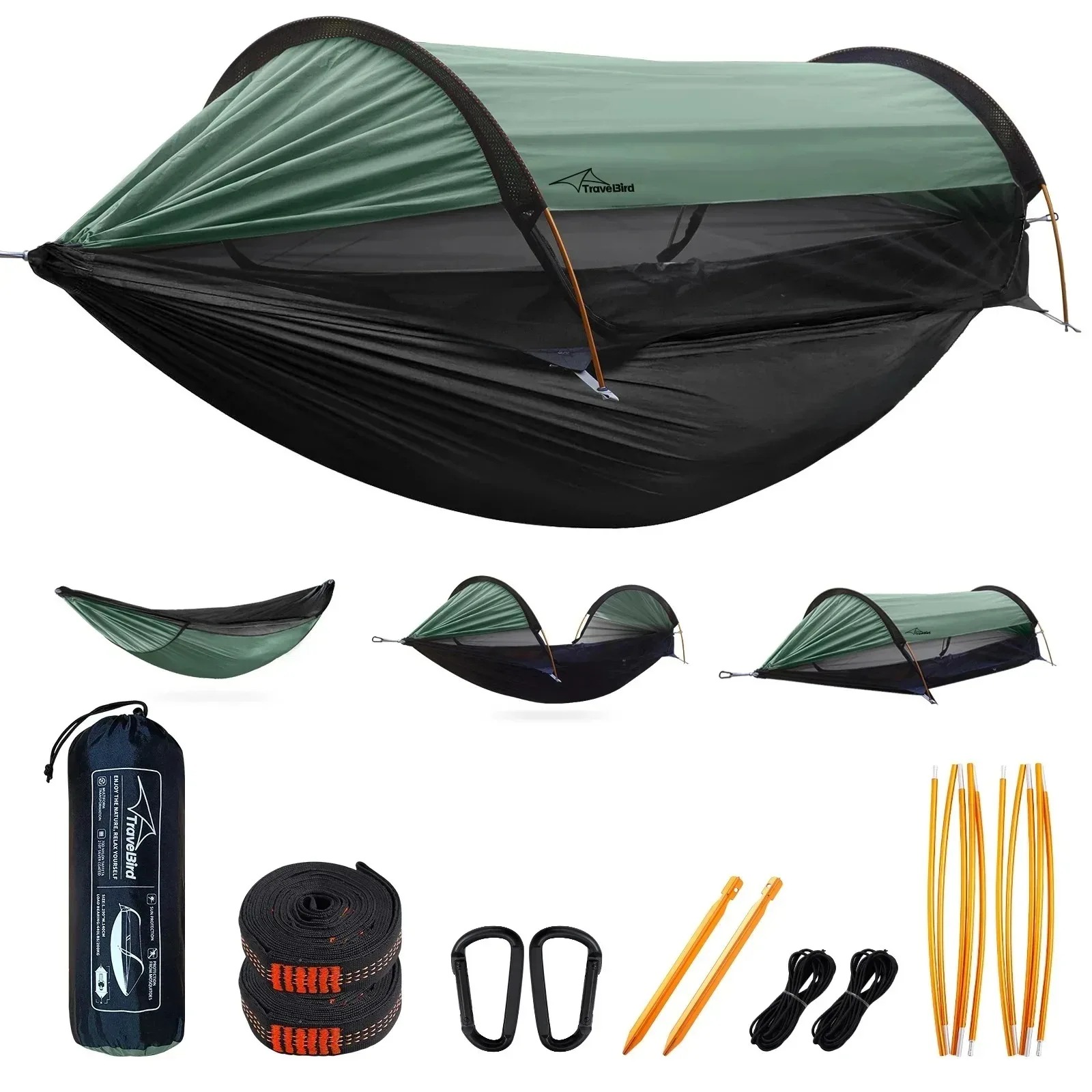 Camping Hammock With Mosquito Net Rainfly - Hamaca de Camping al Aire Libre