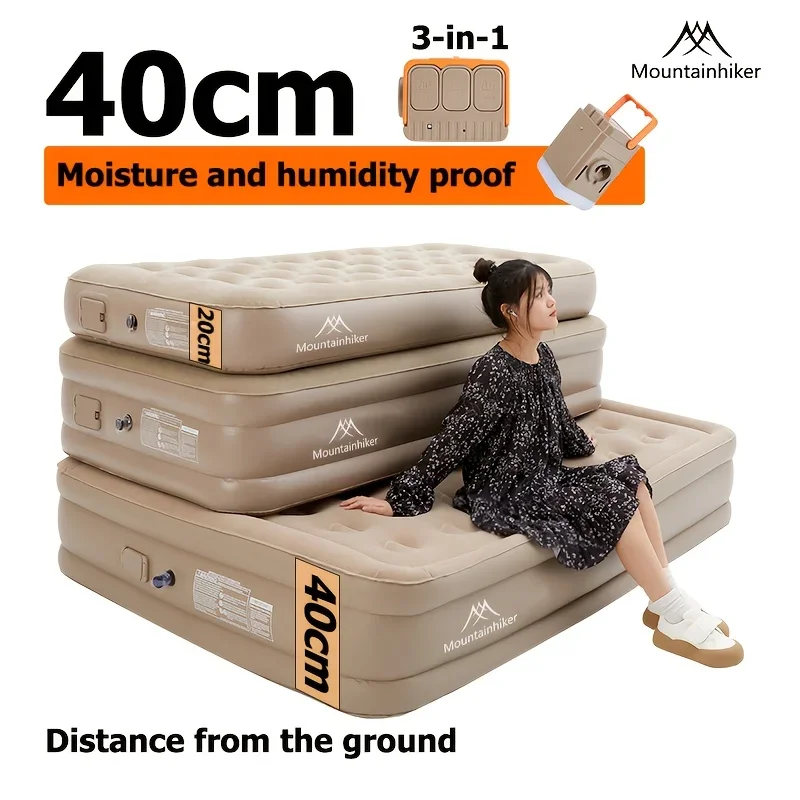 Colchón inflable automático Mo - Camping Air Mattress Built In Pump reseña y precio
