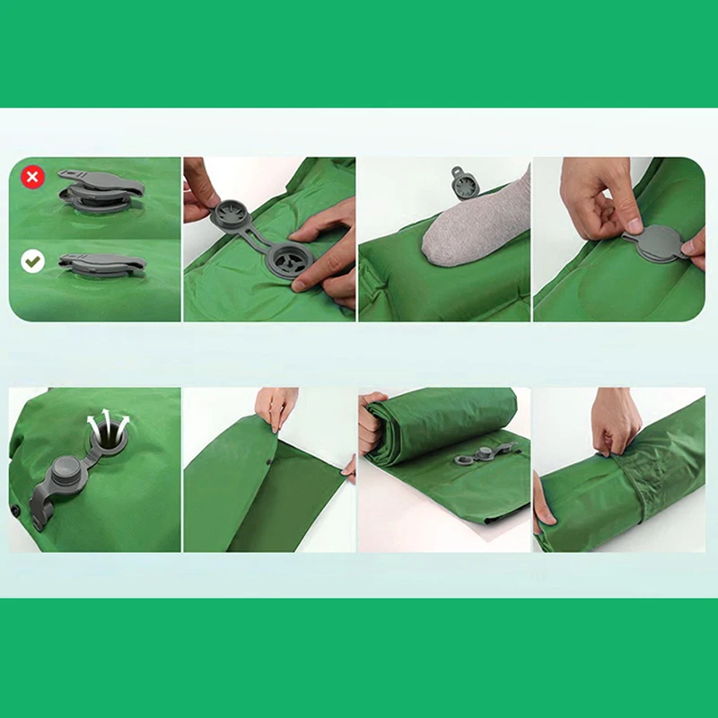 Colchoneta inflable para acamp - Inflatable Camping Sleeping Pad Pillow reseña y precio