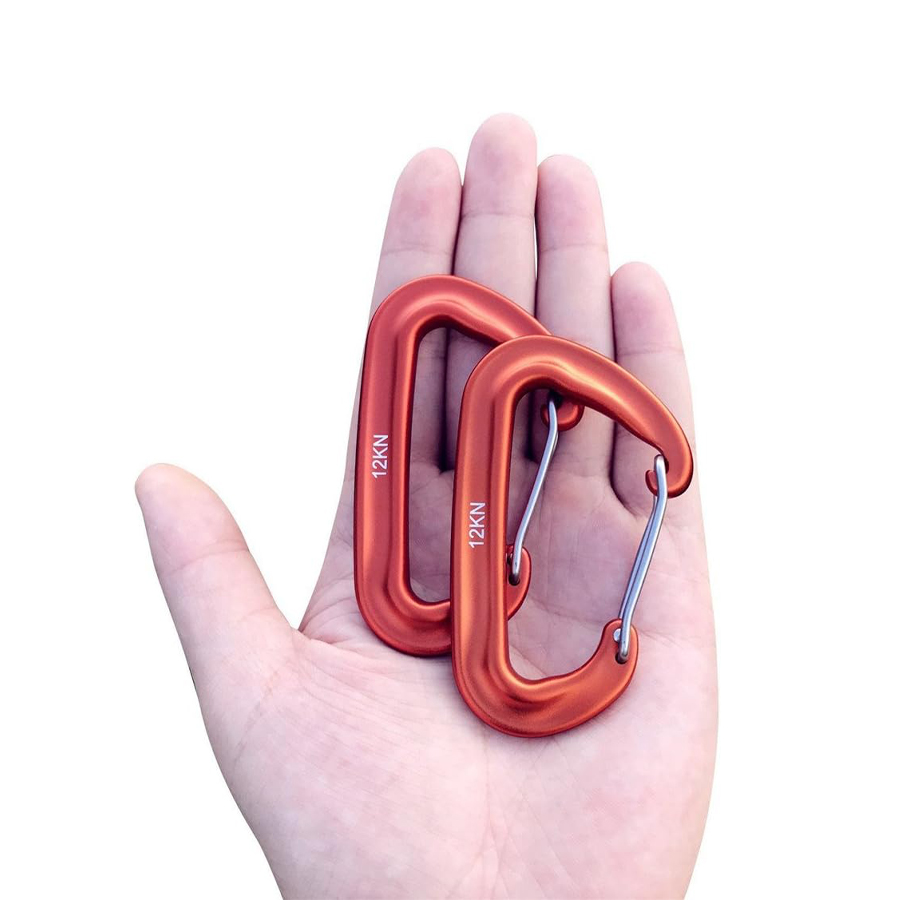 Mosquetón en forma de D de 2/5 - Carabiners Aluminum 12Kn Heavy Duty reseña y precio