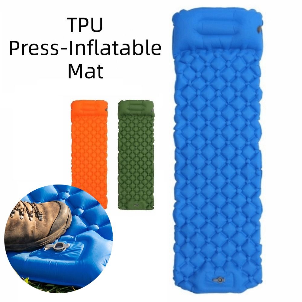 Colchoneta Inflable para Campi - Inflatable Camping Sleeping Pad Pillow reseña y precio