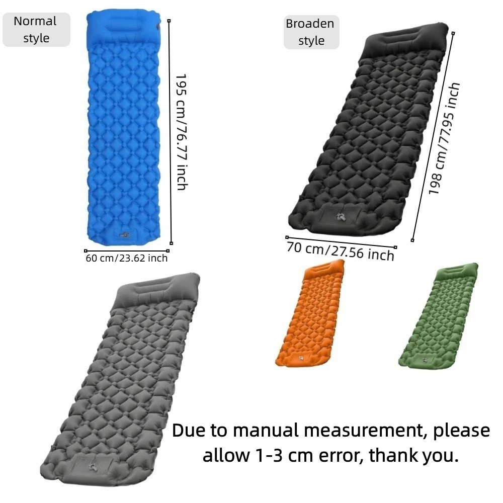 Colchoneta Inflable para Campi - Inflatable Camping Sleeping Pad Pillow reseña y precio