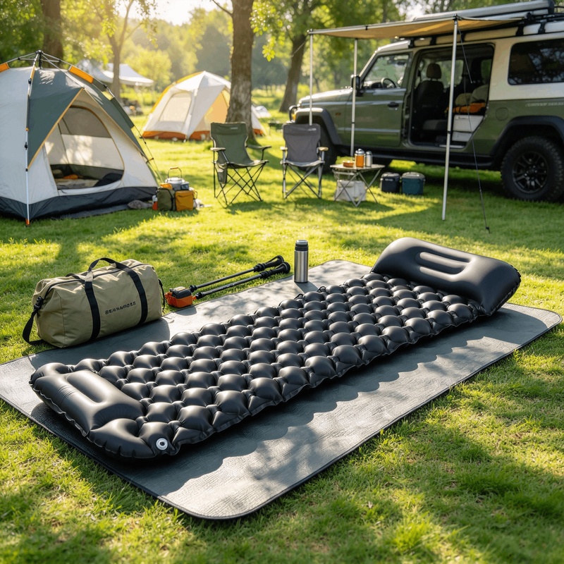 Colchoneta inflable para acamp - Camping Air Mattress Built In Pump reseña y precio