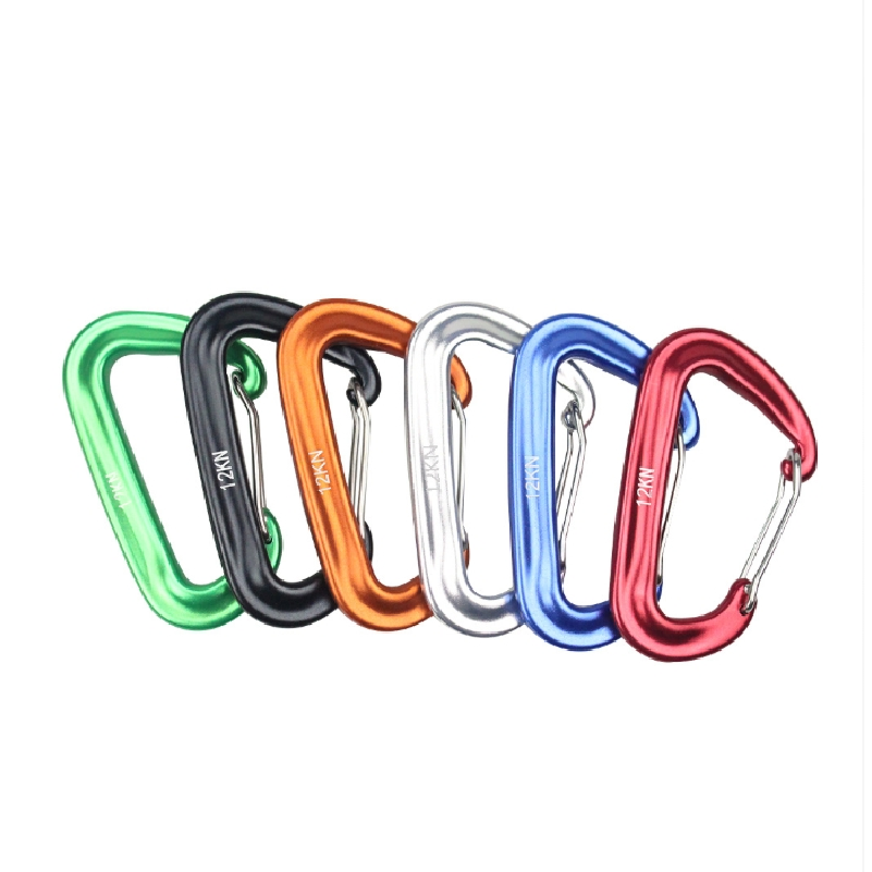 6 mosquetones de aluminio con  - Carabiners Aluminum 12Kn Heavy Duty reseña y precio