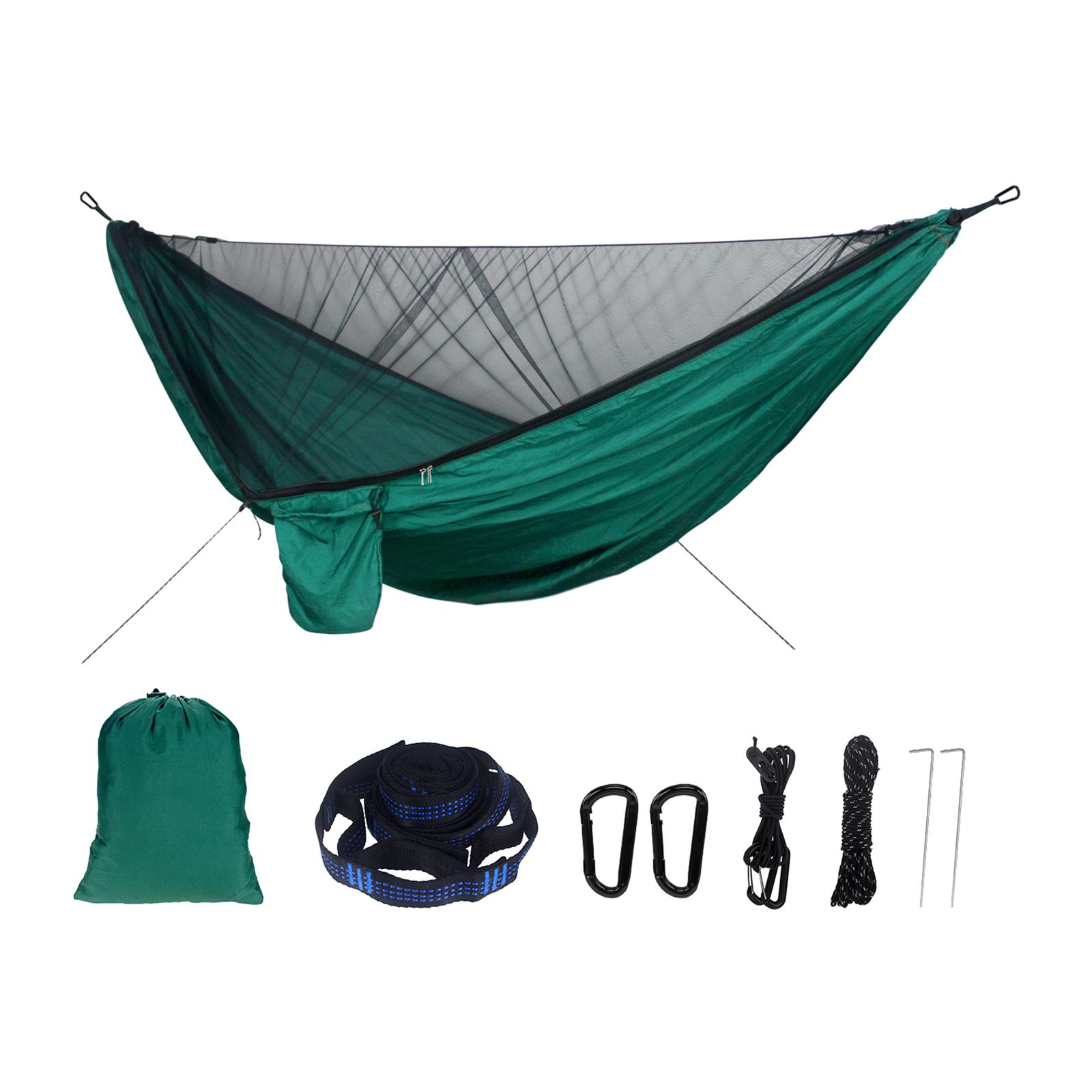 Hamaca doble para acampar con  - Double Hammock Portable Parachute Nylon reseña y precio