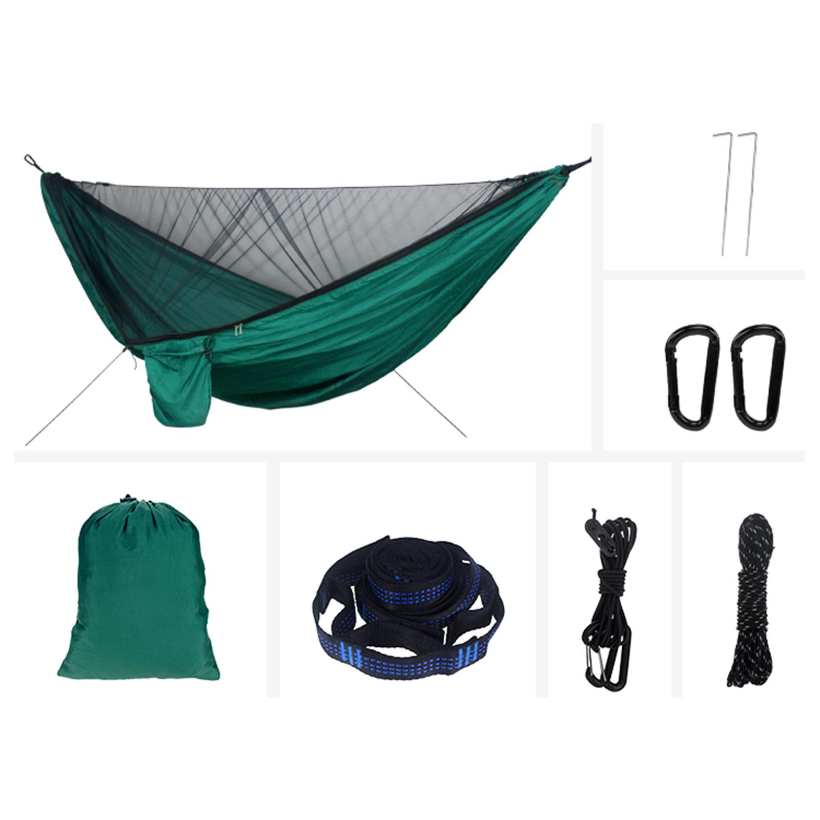 Hamaca doble para acampar con  - Double Hammock Portable Parachute Nylon reseña y precio