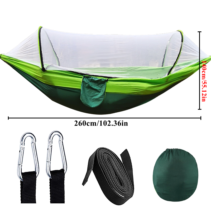Hamaca portátil de nailon con  - Double Hammock Portable Parachute Nylon reseña y precio