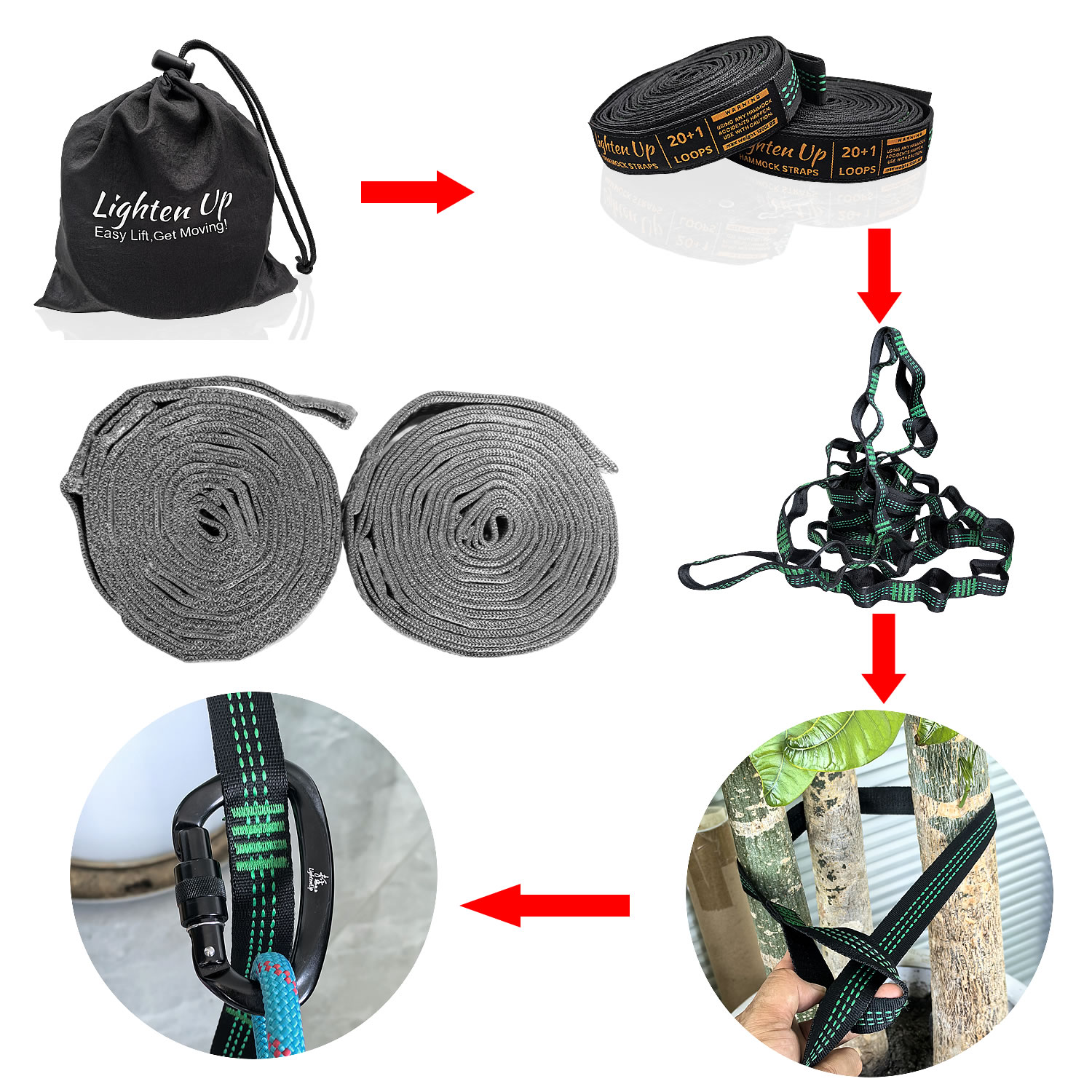 Correas y Cinturones para Hama - Tree Straps Hammock Heavy Duty 10Ft reseña y precio