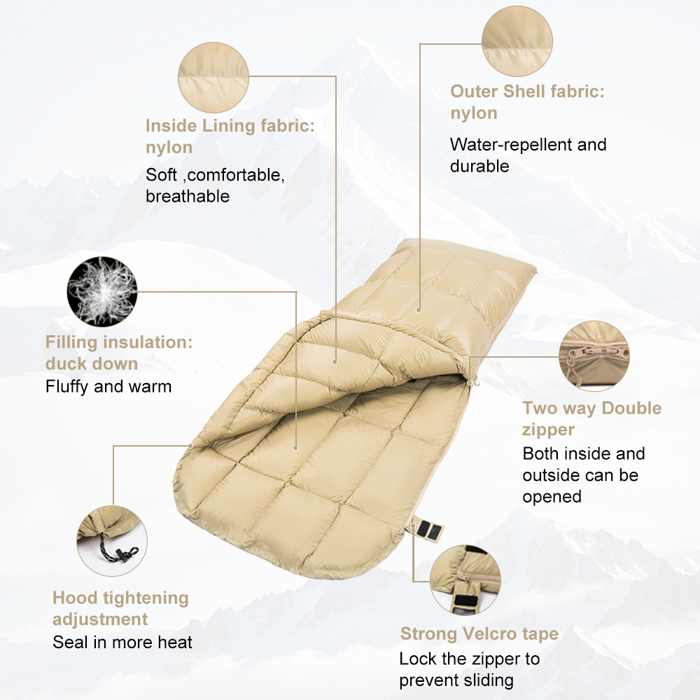 Saco de Dormir Ultraligero de  - Sleeping Bag 4 Season Down Winter reseña y precio