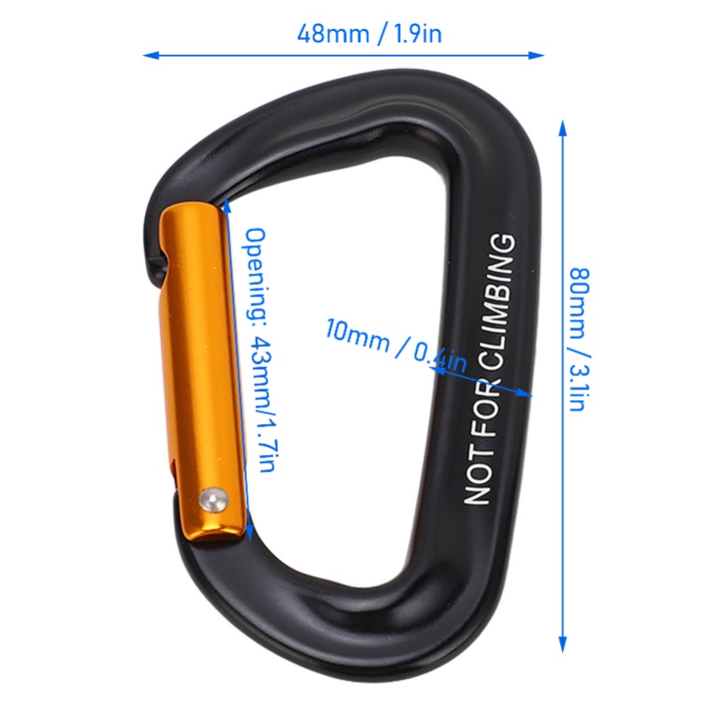 Mosquetones de escalada de ale - Carabiners Aluminum 12Kn Heavy Duty reseña y precio