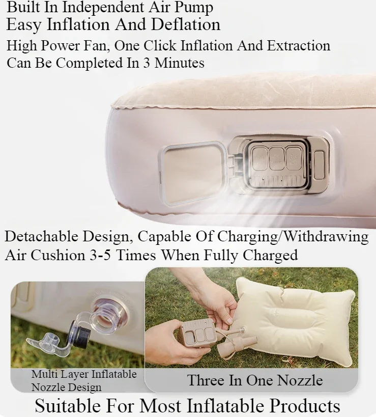 Colchón Inflable Interior MOUN - Camping Air Mattress Built In Pump reseña y precio