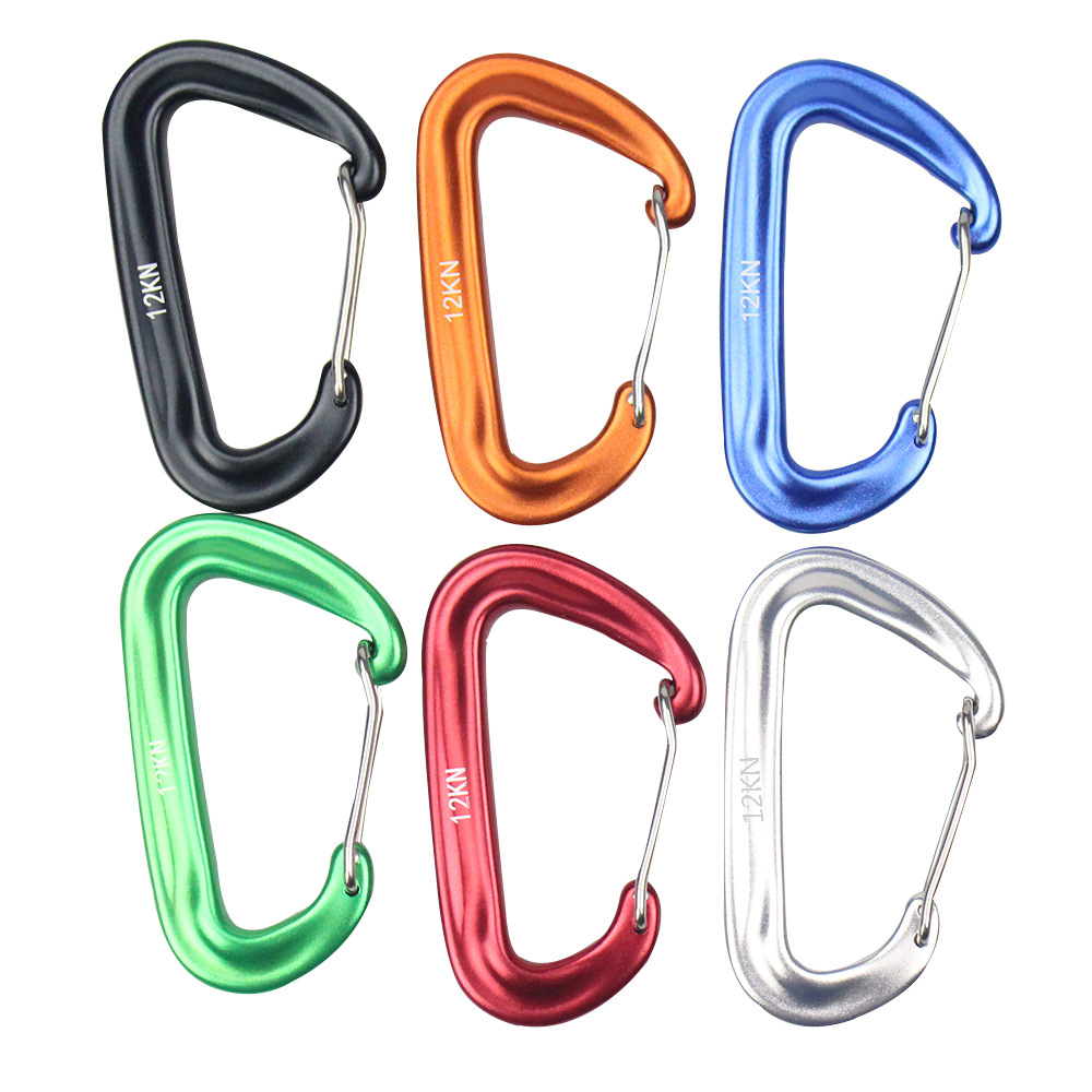 Juego de 6 Mosquetones de 12 k - Carabiners Aluminum 12Kn Heavy Duty reseña y precio