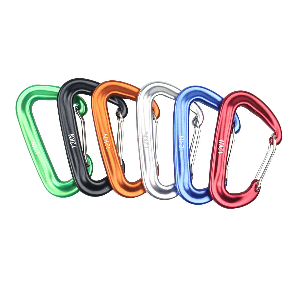 Juego de 6 Mosquetones de 12 k - Carabiners Aluminum 12Kn Heavy Duty reseña y precio