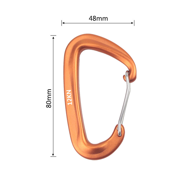 Juego de 6 Mosquetones de 12 k - Carabiners Aluminum 12Kn Heavy Duty reseña y precio