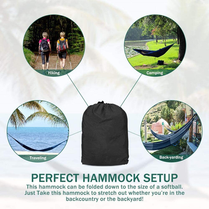 Hamacas portátiles de 270x140c - Double Hammock Portable Parachute Nylon reseña y precio