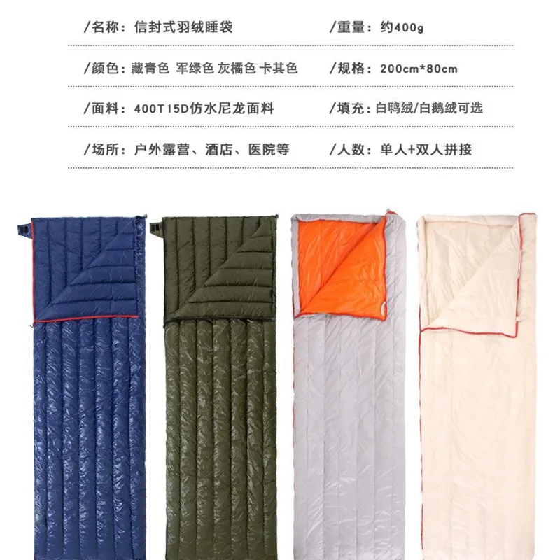 Saco de Dormir de Plumón de Ga - Sleeping Bag 4 Season Down Winter reseña y precio