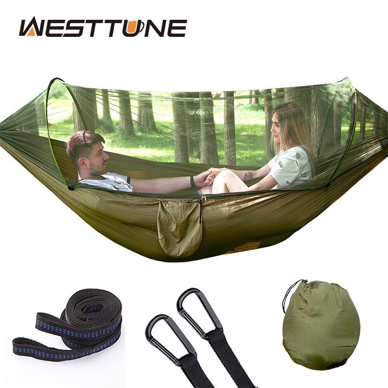 WESTTUNE Hamaca para acampar a - Camping Hammock With Mosquito Net Rainfly reseña y precio