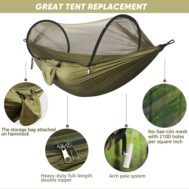 WESTTUNE Hamaca para acampar a - Camping Hammock With Mosquito Net Rainfly reseña y precio