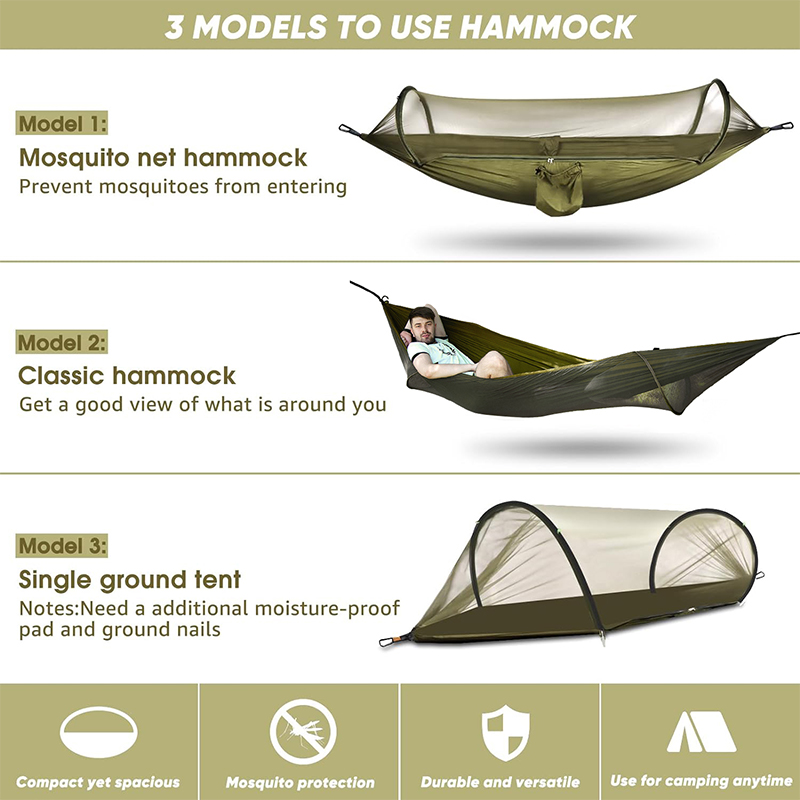 WESTTUNE Hamaca para acampar a - Camping Hammock With Mosquito Net Rainfly reseña y precio