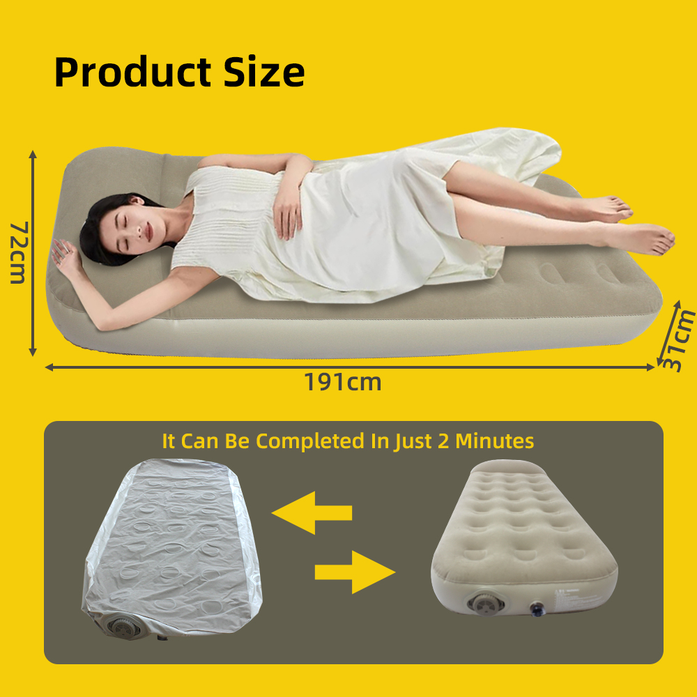 Colchón Inflable de 21 Agujero - Inflatable Camping Sleeping Pad Pillow reseña y precio