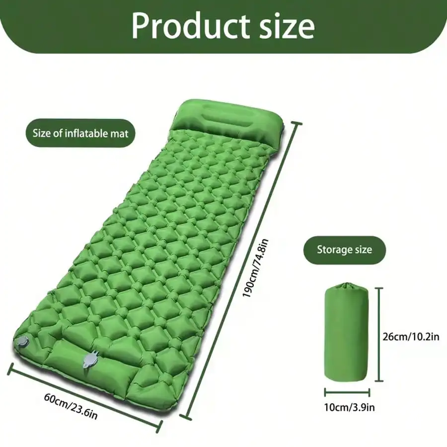 Colchón inflable ultraligero p - Camping Air Mattress Built In Pump reseña y precio