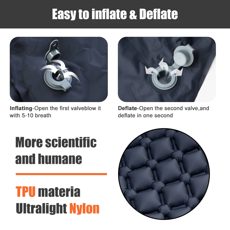 Colchoneta de aire ultraligera - Inflatable Camping Sleeping Pad Pillow reseña y precio