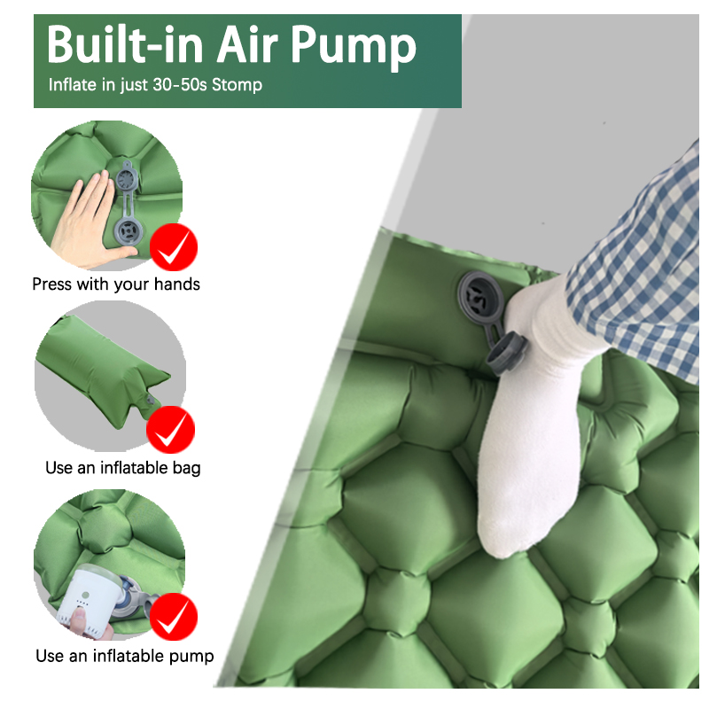 Colchón inflable para acampar  - Inflatable Camping Sleeping Pad Pillow reseña y precio