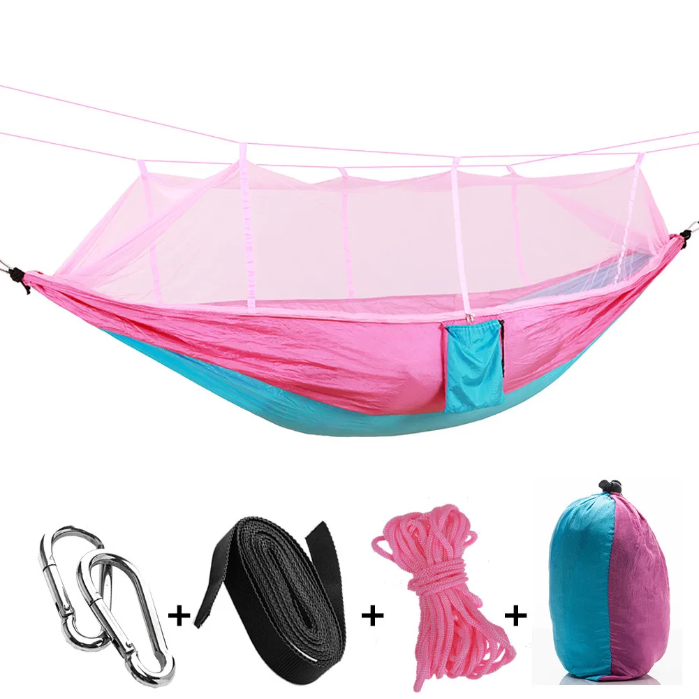 Hamaca doble de red de primera - Double Hammock Portable Parachute Nylon reseña y precio
