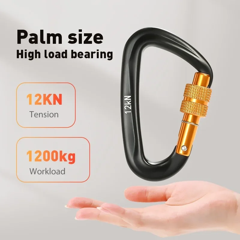 Mosquetón de aluminio de alta  - Carabiners Aluminum 12Kn Heavy Duty reseña y precio