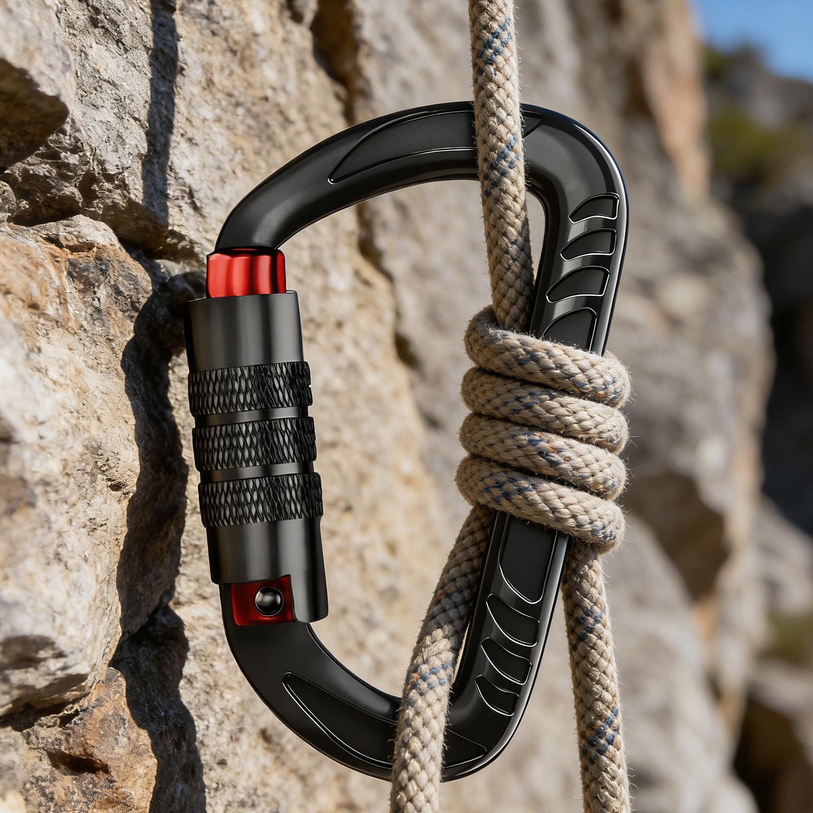 Clip de mosquetón de aleación  - Carabiners Aluminum 12Kn Heavy Duty reseña y precio