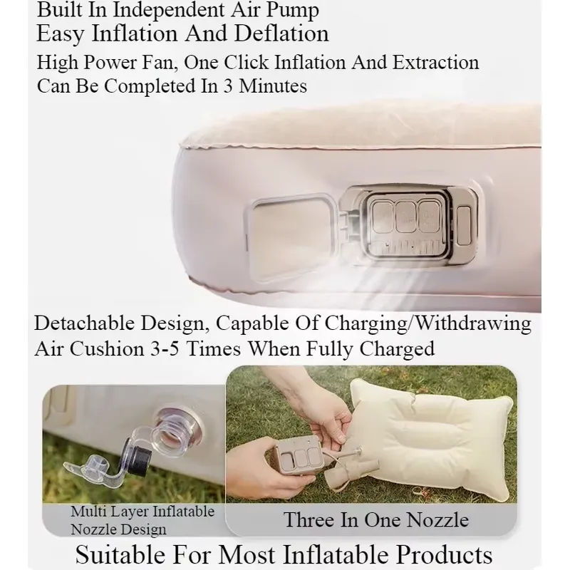 Colchón Inflable con Bomba de  - Camping Air Mattress Built In Pump reseña y precio