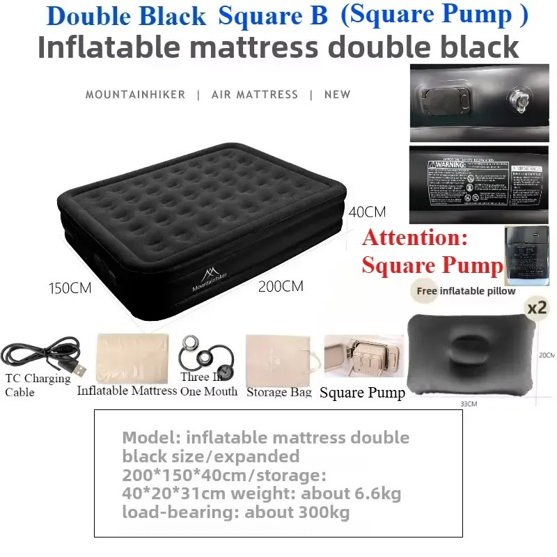 Colchón Inflable con Bomba de  - Camping Air Mattress Built In Pump reseña y precio