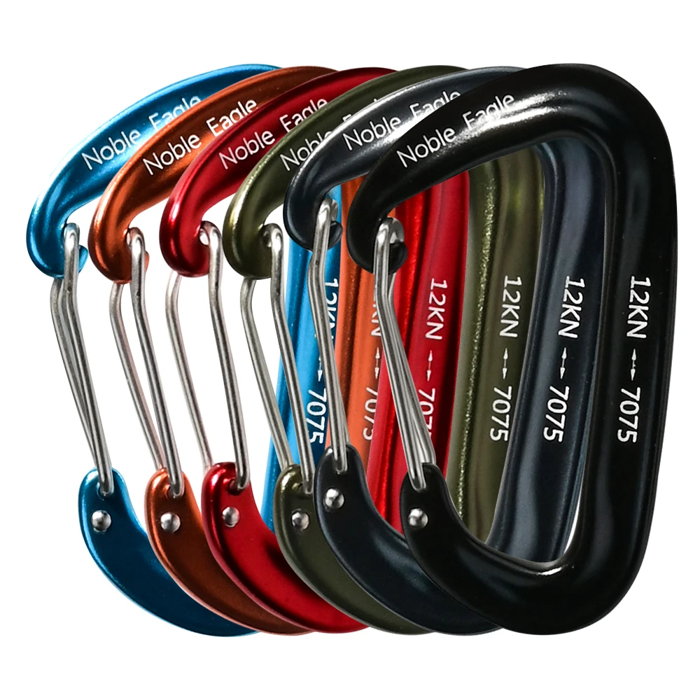 Mosquetones de anillo D de alu - Carabiners Aluminum 12Kn Heavy Duty reseña y precio