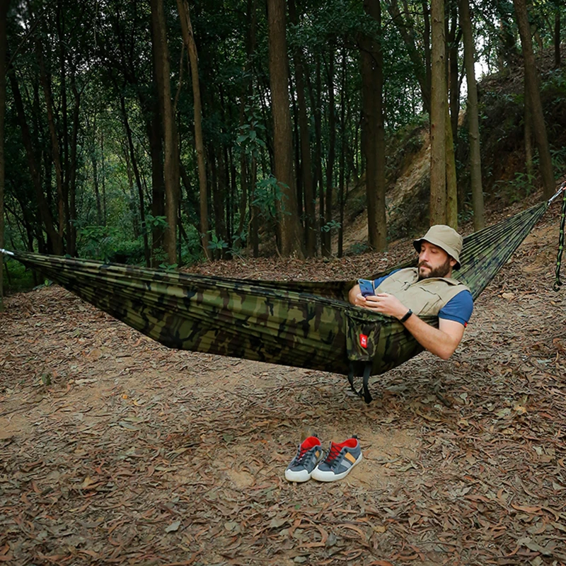 Hamaca Portátil de Nailon para - Double Hammock Portable Parachute Nylon reseña y precio