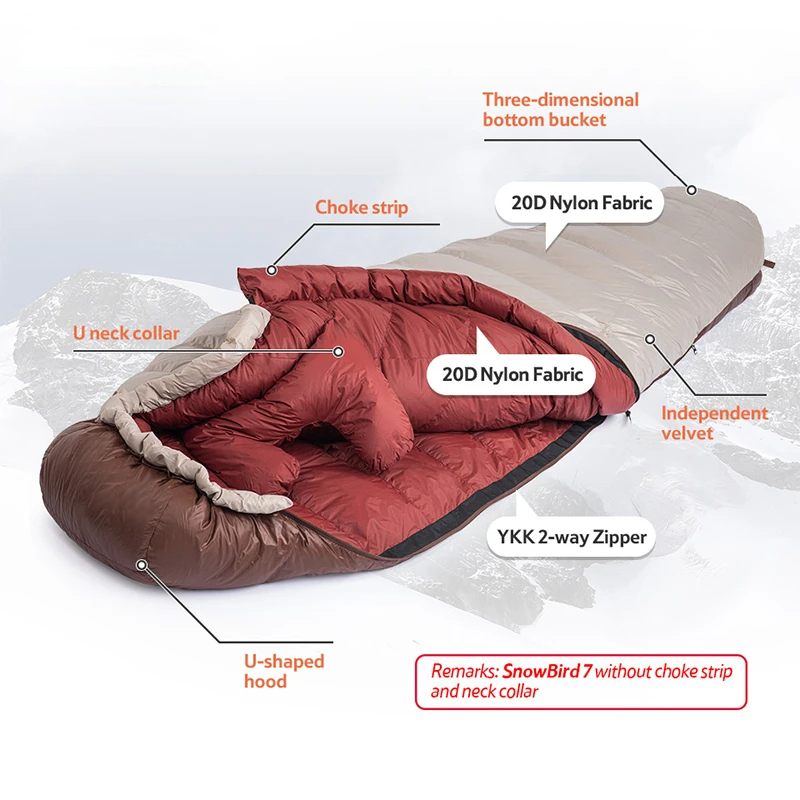 Saco de dormir Eiderdown Down  - Sleeping Bag 4 Season Down Winter reseña y precio