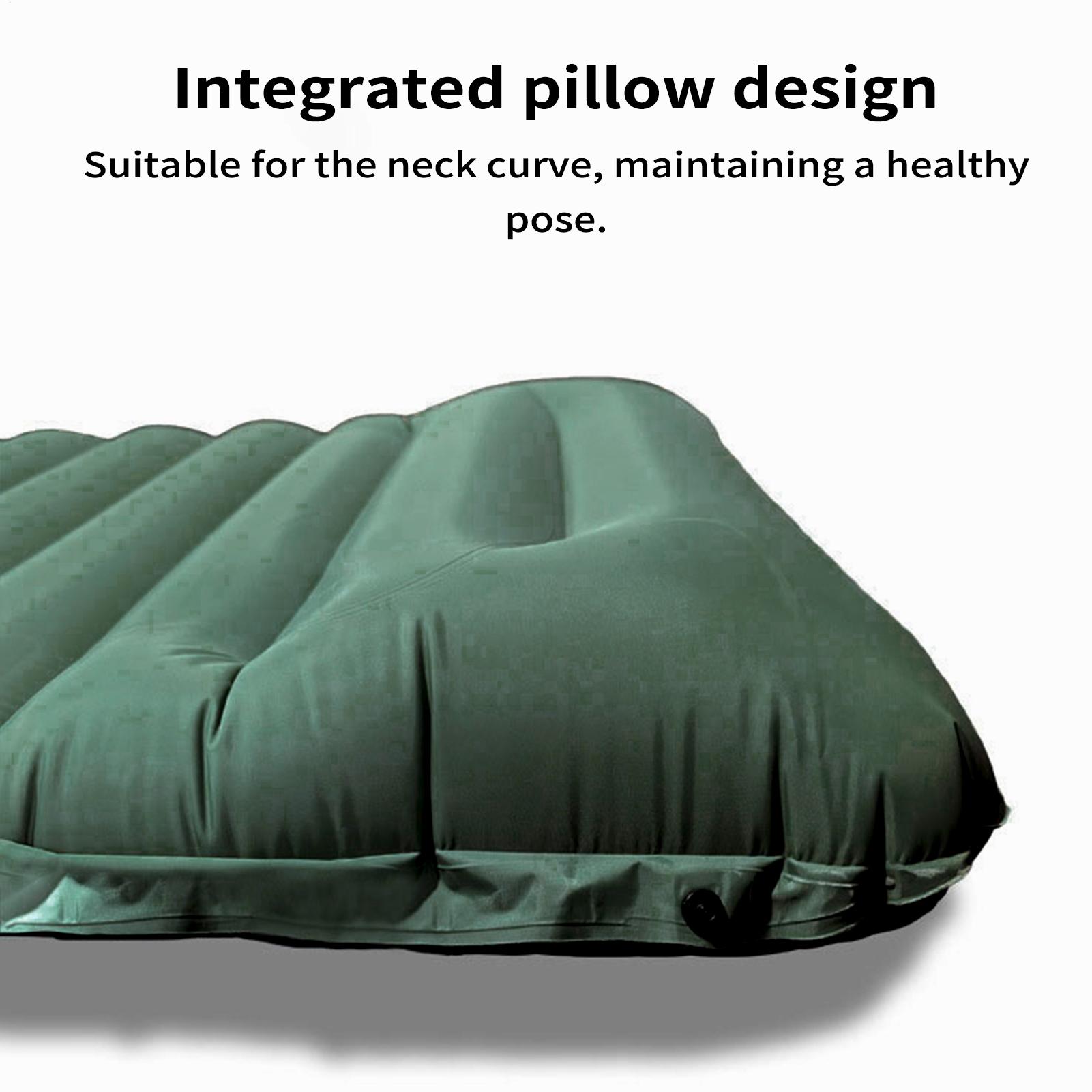 Colchoneta inflable ligera par - Inflatable Camping Sleeping Pad Pillow reseña y precio