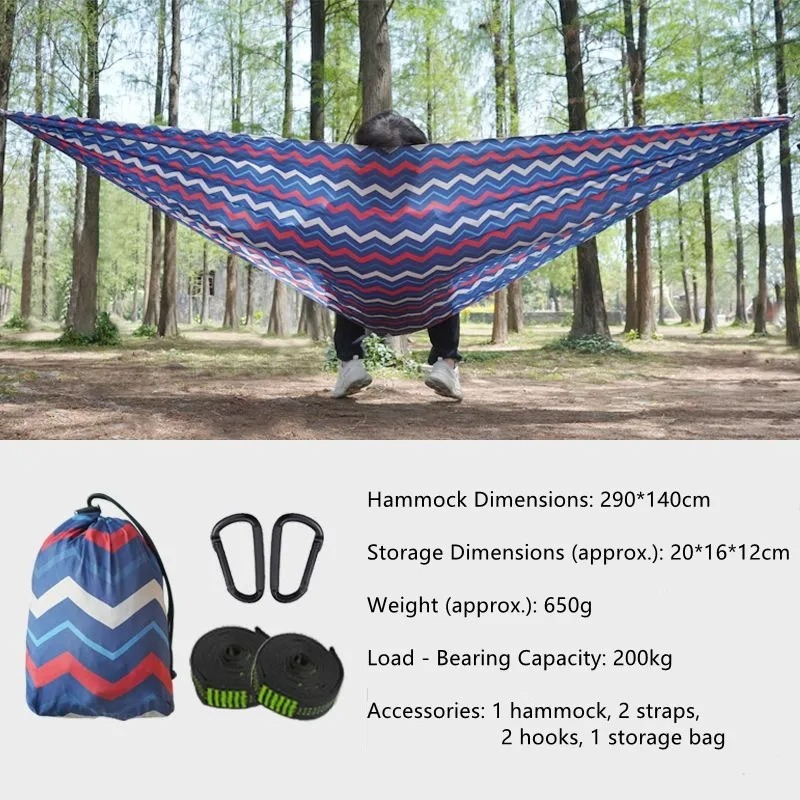Hamaca de Camping con Diseño d - Double Hammock Portable Parachute Nylon reseña y precio
